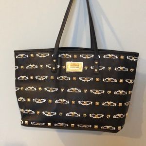 Betsy Johnson Signature logo studded tote